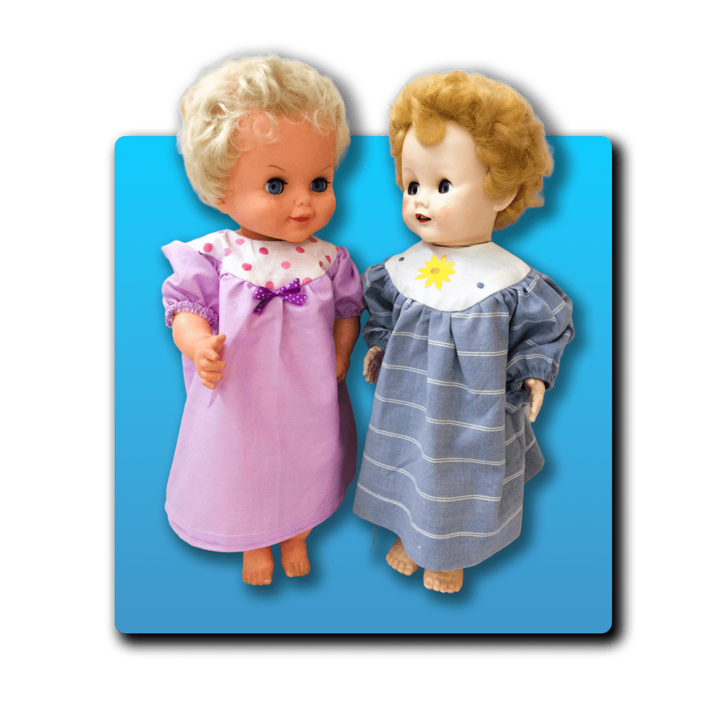 Handmade doll’s smock dress